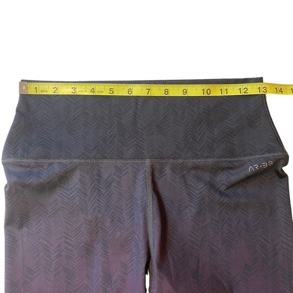 AR-33 Womens Gray Purple Ombre High Waist Legging Size Medium - Picture 8 of 11